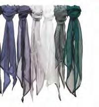 satin ties, available in matching colours.