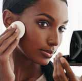 Powder Pressed or loose powder can be used alone to even out skin tone or to reduce shine.