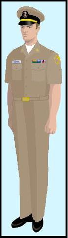 Khaki Uniform NSCC Components Male and Female Khaki s are worn in summer and winter for office work, watch standing, liberty, or business ashore when prescribed as uniform of the day.