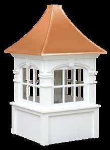 Signature SERIES (100) The Signature Series Cupolas are highly detailed in construction and craftsmanship and are distinguished from the other lines of cupolas