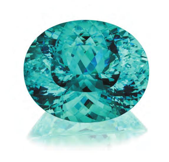 THE VERY BEST FROM OUR OWN MINES STAR OF THE RAINBOW ++ Paul Wild shows a Paraiba tourmaline from his own mines ++ ++ Engravings, facet cuts and cabochons as well as characters ++ ++ Extravagant and