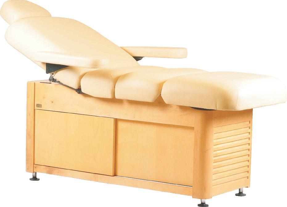 Royal Electric Spa Table ROYAL ELECTRIC SPA TABLE has solidwood frame structure and natural wood veeners matching to the wood are used in the sliding shutters and at the bottom.