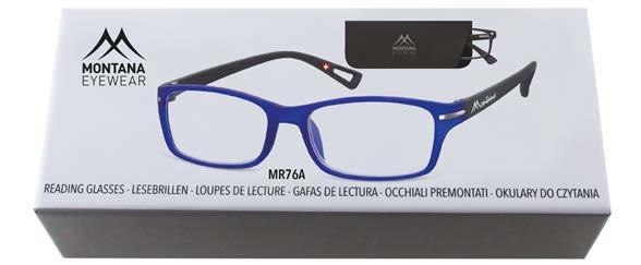 COLLECTION 2018 READING GLASSES BOX76 52-19-142 - Matt finishing in luxury box BOX76 - including black reading BOX76A - including blue