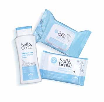 SOFT & GENTLE LAUNCHES FRAGRANCE-FREE FEMININE HYGIENE RANGE Following the successful launch of our new Feminine Hygiene range last year, Soft & Gentle have extended the collection to offer a
