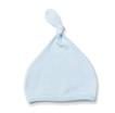 LW091 Baby top knot hat with self-coloured binding around