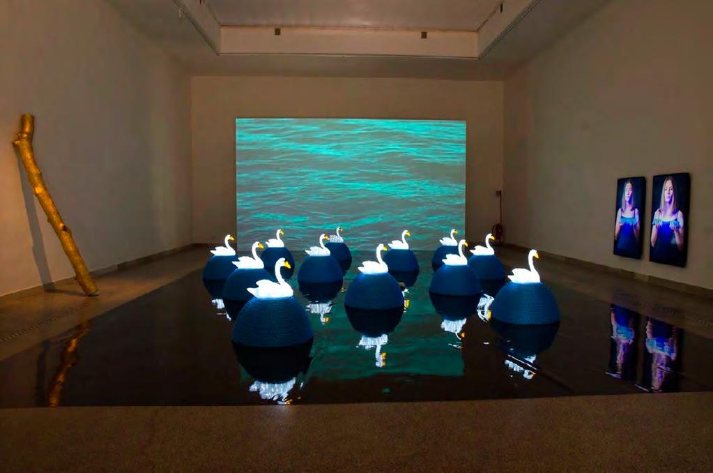 Swan Song Now, 2017 Czech and Slovak Pavilion at Venice Biennale 2017 The project is entitled Swan Song: Now a multimedia installation based on a continous series of contrasts, the monumental versus