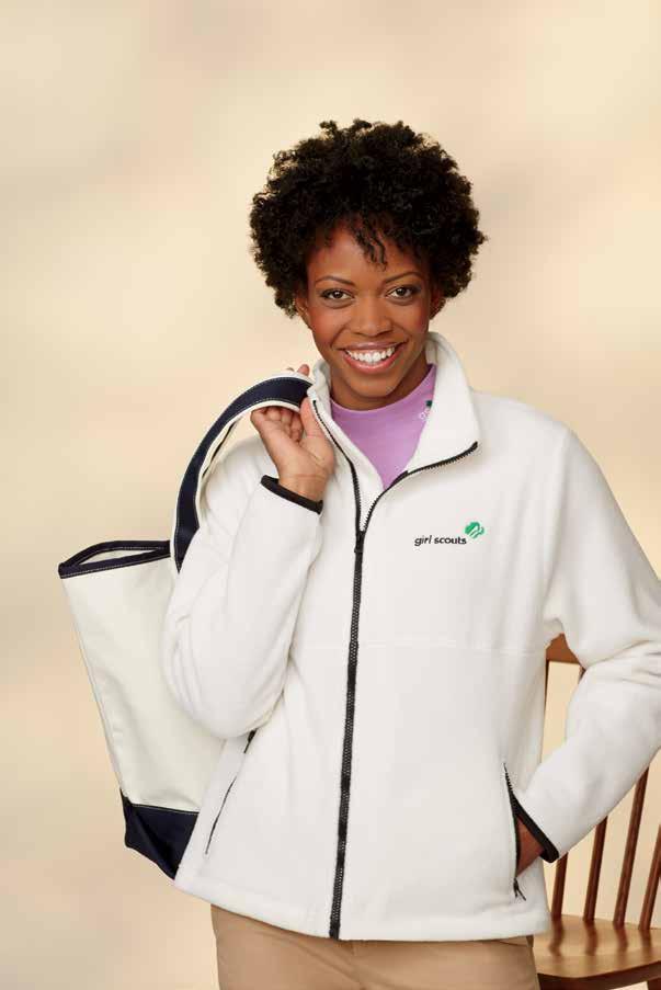 Zip-Front Fleece Jacket. Enjoy sporty looks and cozy comfort with this fleece jacket.
