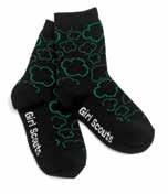Lead the Way with Style e Girl Scout Trefoil Socks.