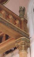 capitals are all hand carved oak.