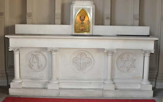 Traditional Italian Marble Side Altar Circa 1900
