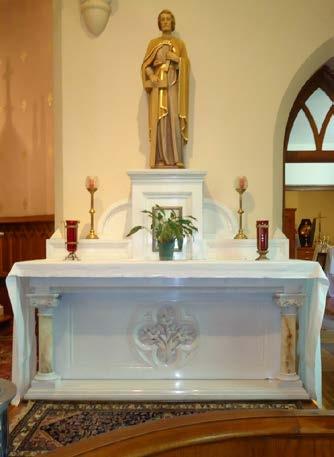 Vintage Carrara Marble Gothic Style Altar KRALTAR-1120 KRALTAR-1120 Vintage