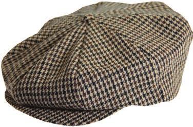 Newsboy / Material: Wool Tweed Blend / Details: Satin Lining / Color: Brown