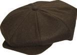 Center Dent / Material: Crushable Wool Felt / Details: Grosgrain, Satin Lining Brim: 2" Bound / Sold by Color:, Brown / Size Pack: