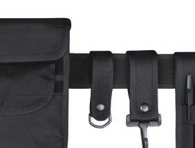 three-row stitched webbing with a nylon insert for maximum support and solid holster wear.