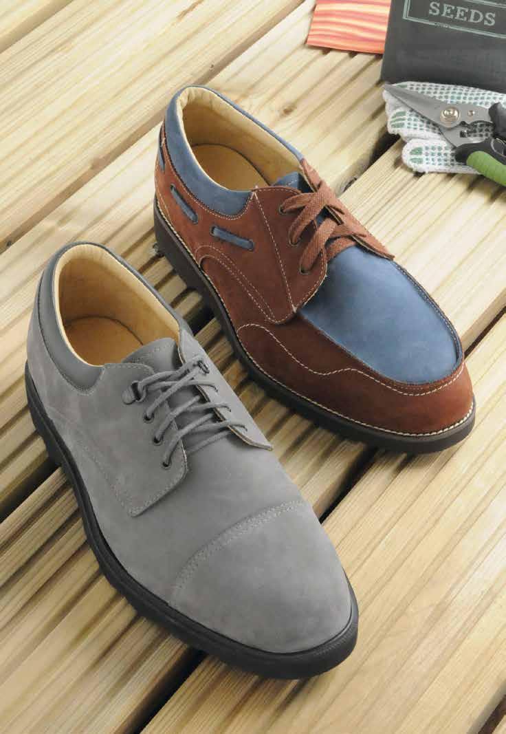 MENS CASUALS Our Casual range showcases a variety of popular styles available in many different colours (page 44) and sole options (page 41).