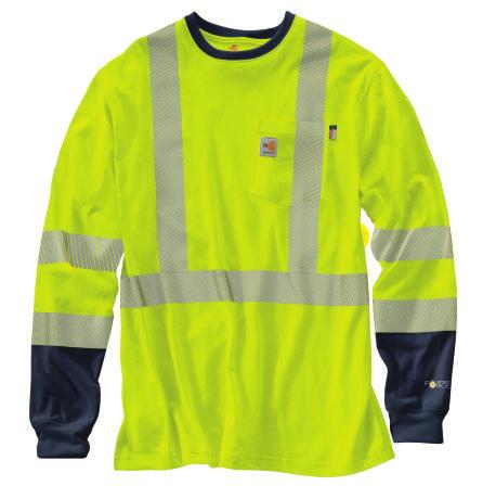 2 323 FR HIGH-VISIBILITY FORCE HYBRID SHIRT 102843 FR melamine buttons throughout Two chest pockets with button closure Extended sleeve