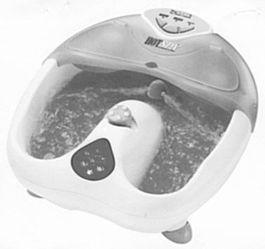 Motorized pedicure center with 4 attachments: pumice