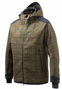Quilted jacket in nylon and wool with Beretta BTP 120gr thermal insulation and stretch insert.