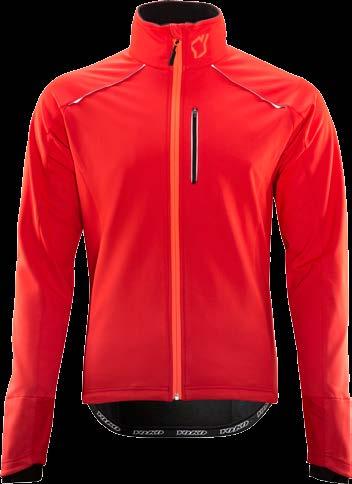 warm windproof winter training jacket for active cyclists with four way stretch YOKOshell winter material