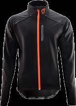 Front side and sleeves windproof, water resistant and breathable YOKOshell fabric.