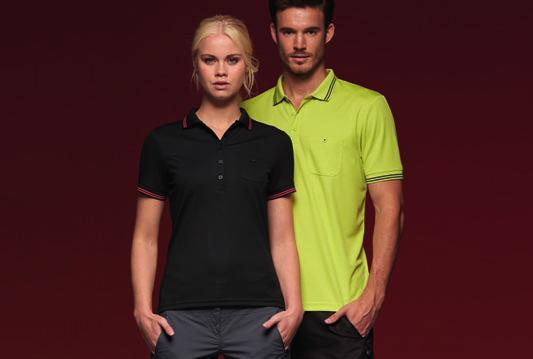 0701 s & Nicholson JN 701 Ladies Function Polo 160g/m², slightly waisted, 5 button placket, high-quality functional micropolyester, breathable, moistureregulating and fast-drying, UV-protection