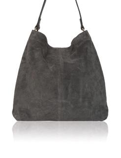 H36, W45, D11cms DUDLEY - SILVER PEBBLES Our ultimate signature shoulder bag, a modern and sophisticated must have.