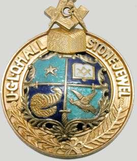 lodges. The jewel is always worn by the WM as a 'neck' jewel, ie, a collarette.