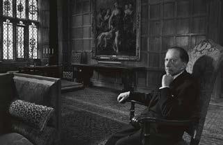 Ongoing Exhibitions: J. Paul Getty in 1964, in the Great Hall of Sutton Place, England. Research Library, The Getty Research Institute. Photo by Yousuf Karsh, The Estate of Yousuf Karsh J.