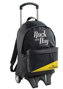 BAGS & PENCIL CASE BACK TO SCHOOL COLLECTION 2016 LARGE BACKPACK WITH TRIPLE COMPARTMENT ROCK YOUR DAY BULTACO REF.