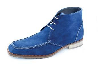 B-SUNRISE BLUE 0723 Boot in Autolucido with leather/rubber sole SPONTINI AZUL