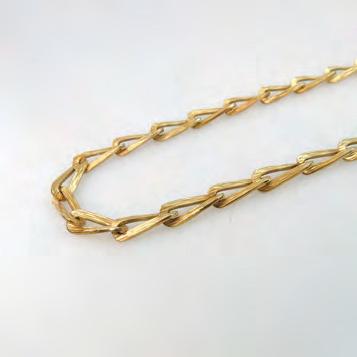 7 cm $100 150 261 14K YELLOW GOLD ENDLESS NECKLACE length 30 in 76.2 cm, 49.