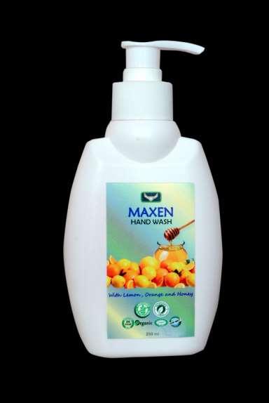MAXEN HAND WASH Enriched with freshness of Lemon, gentleness of Orange and the goodness of Honey Citrus