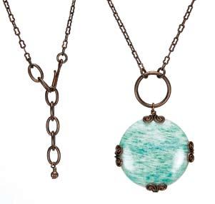 Vintage Nature Collection... This reversible natural stone necklace offers the wearer wonderful versatility.