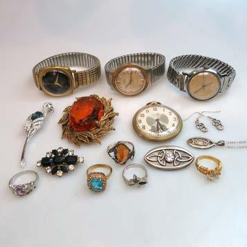 and chain escapement in a English silver case 39 QUANTITY OF VARIOUS