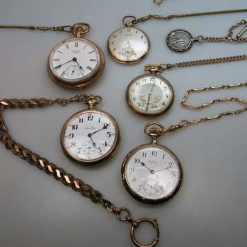 of America; 16 size; 16 jewel; Swiss-made pocket watch in a gold filled hunter case $80 120