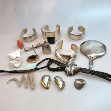 ; bangles; Mexican silver; chains; etc 28 QUANTITY OF VARIOUS SILVER
