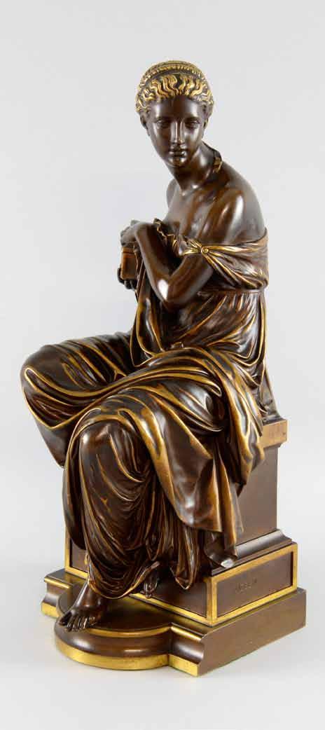 955 Antoine-Louis Barye, French (1796-1875), Bronze Owl, Hibou. Signed BARYE, F.