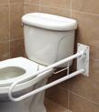 Bathroom Aids SELLER Fold-Away Grab Bar Mounts to the wall Conveniently folds away for added space Ideal welding 1 powder-coated steel frames