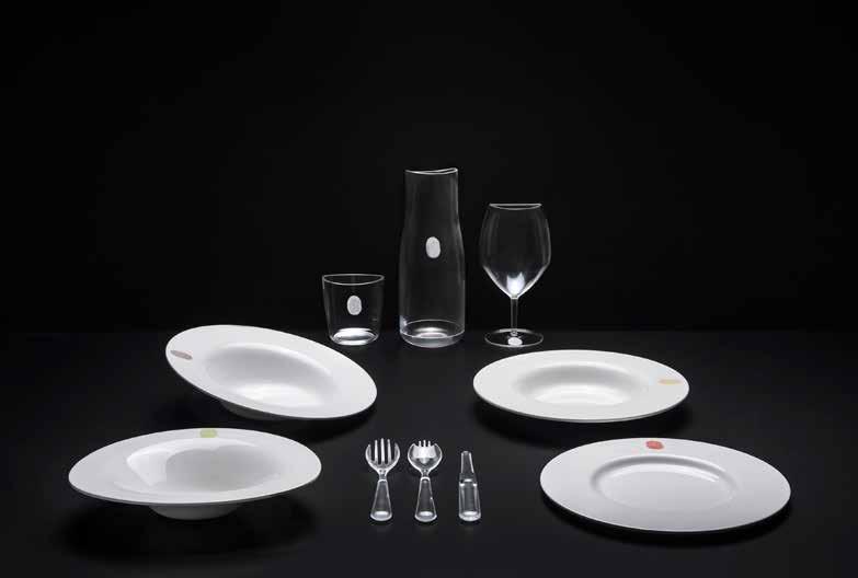 DAVIDE OLDANI TABLEWARE COLLECTION Materials I.D.Ish by D O Crockery: melamine; cutlery and beakers: foodgrade PMMA Measurements SUMMER flat plate D. 26 cm AUTUMN classic soup plate D.
