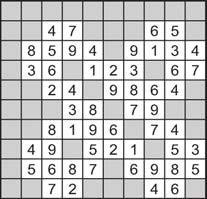 However, in a crossword the numbers reference clues. In a kakuro, the numbers are all you get! They denote the total of the digits in the row or column referenced by the number.