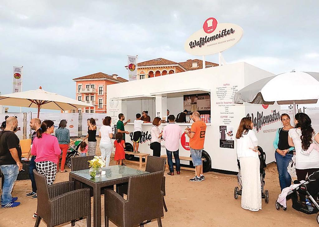 MARKET PLACE THURSDAY 24 MARCH 2016 07 Food trucks dish out delicacies at The Pearl-Qatar From burgers and Buffalo wings to artisanal coffees and desserts, food trucks from Qatar and across the