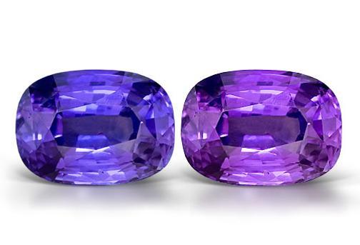 Color change sapphire is an exceptionally rare fancy variety of corundum which exhibits the unique ability to change color when viewed under