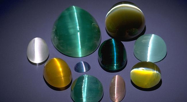This is a Natural Gemstone 8.Catseye : A rare variety of Chrysoberyl, Cymophane is popularly known as "cat's eye".