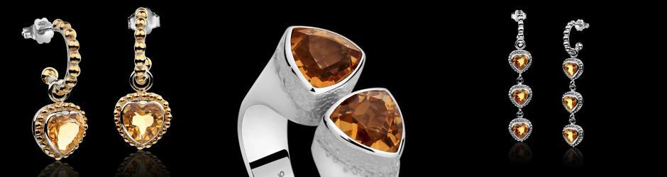 the inexpensive low grade amethyst is heated at high temperatures to produce the popular orange, reddish and sherry colored citrine.