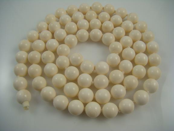 Ivory usually comes in two colors, white and whitish yellow, many people usually call it off white.