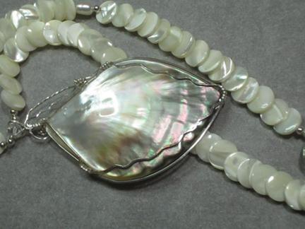 Jewelry made from mother of pearl falls in the group referred to as organic