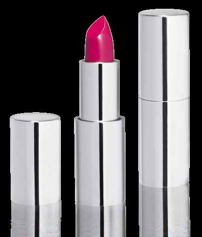 Lipstick Air Tight Base and Cap = Mass coloured ABS No metal coating and lacquering