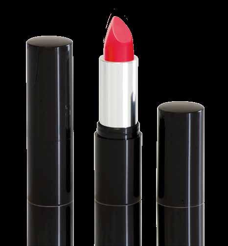 WITH MAGNETIC CLOSURE Lipstick Brigitte Base = SAN + Aluminum Overshell Cap = ABS +