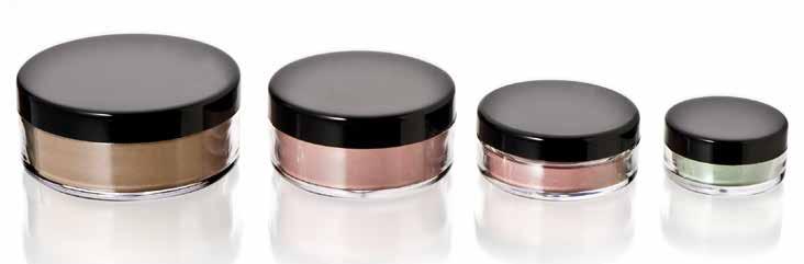 Loose Powder Jars Julia AVAILABLE SIZES: 15ml - 25ml* - 30ml *Size available