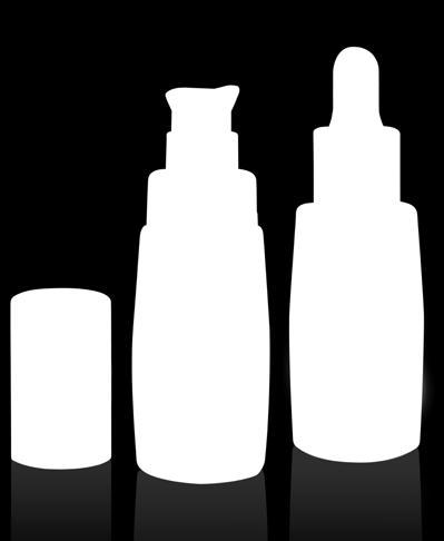 Glass Bottle Silhouette 30ml MADE BY LUMSON NECK = GCMI 20/400HS Spray Coloring,